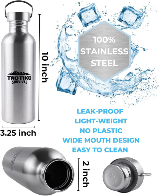 Boil-Safe Stainless Steel Water Bottle (1000ml)
