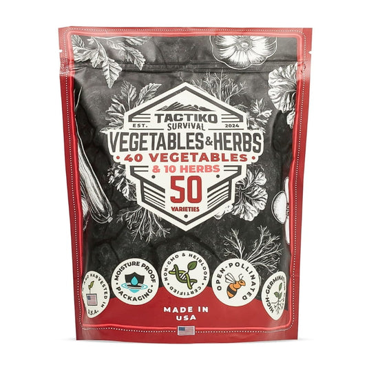 50-Variety Vegetable & Herb Seed Vault
