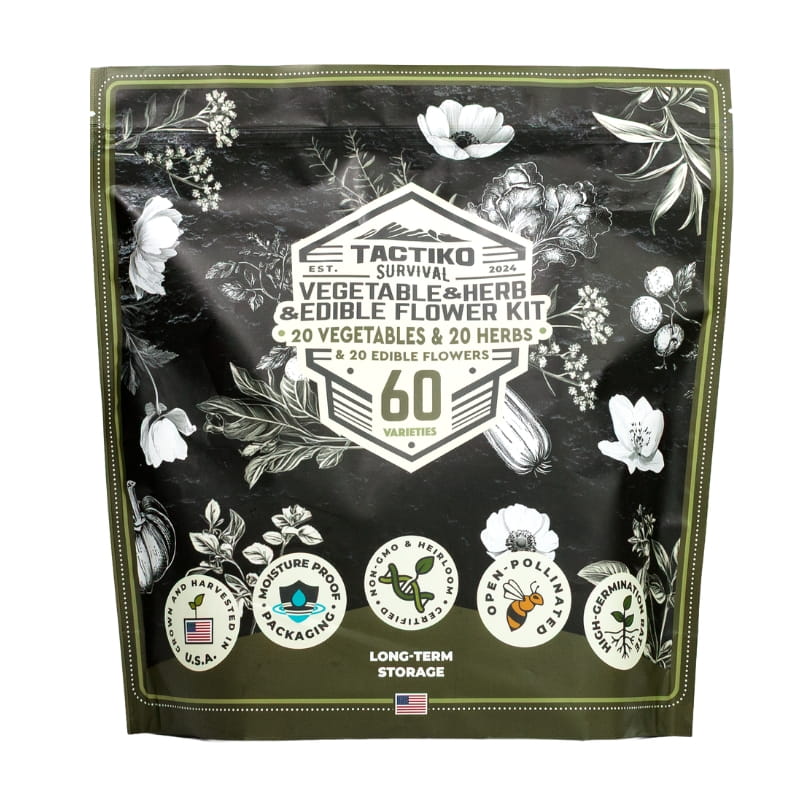 60-Variety Medicinal & Survival Seed Vault