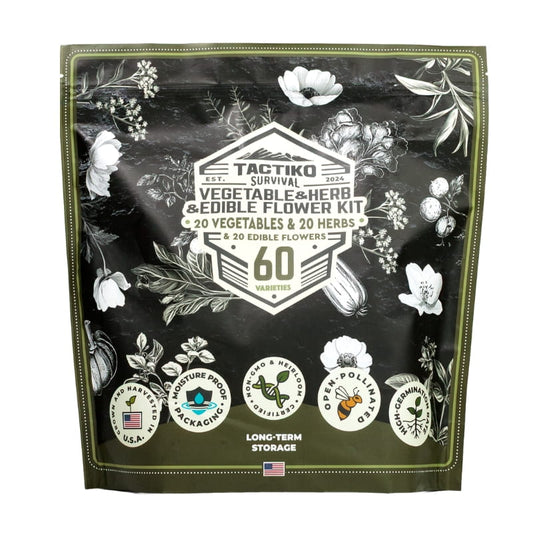 60-Variety Medicinal & Survival Seed Vault