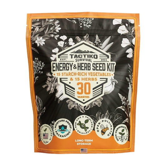 30-Variety Energy & Herb Seed Vault