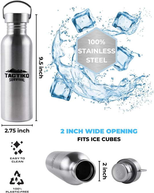 Boil-Safe Stainless Steel Water Bottle (750ml)