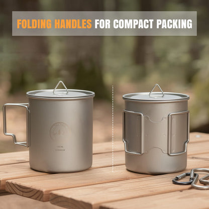 Titanium Camping Mug/Cook Pot (750ml)