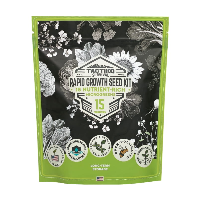 15-Variety Microgreens & Vegetable Seed Vault
