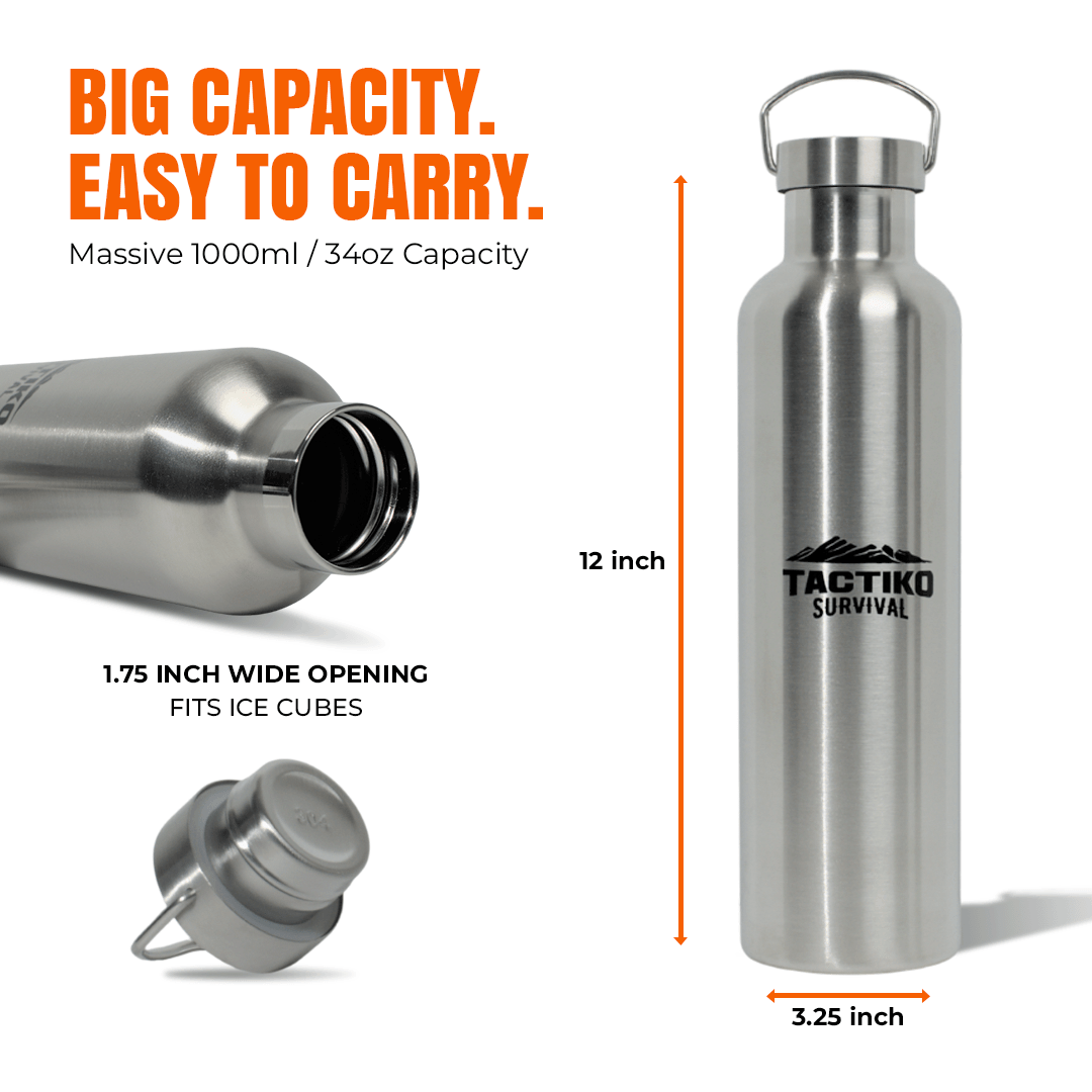1000ml Insulated Stainless Steel Water Bottle