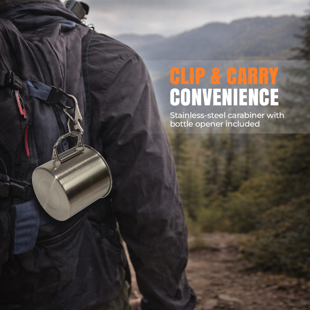Stainless Steel Camping Mug/Cook Pot (750ml)