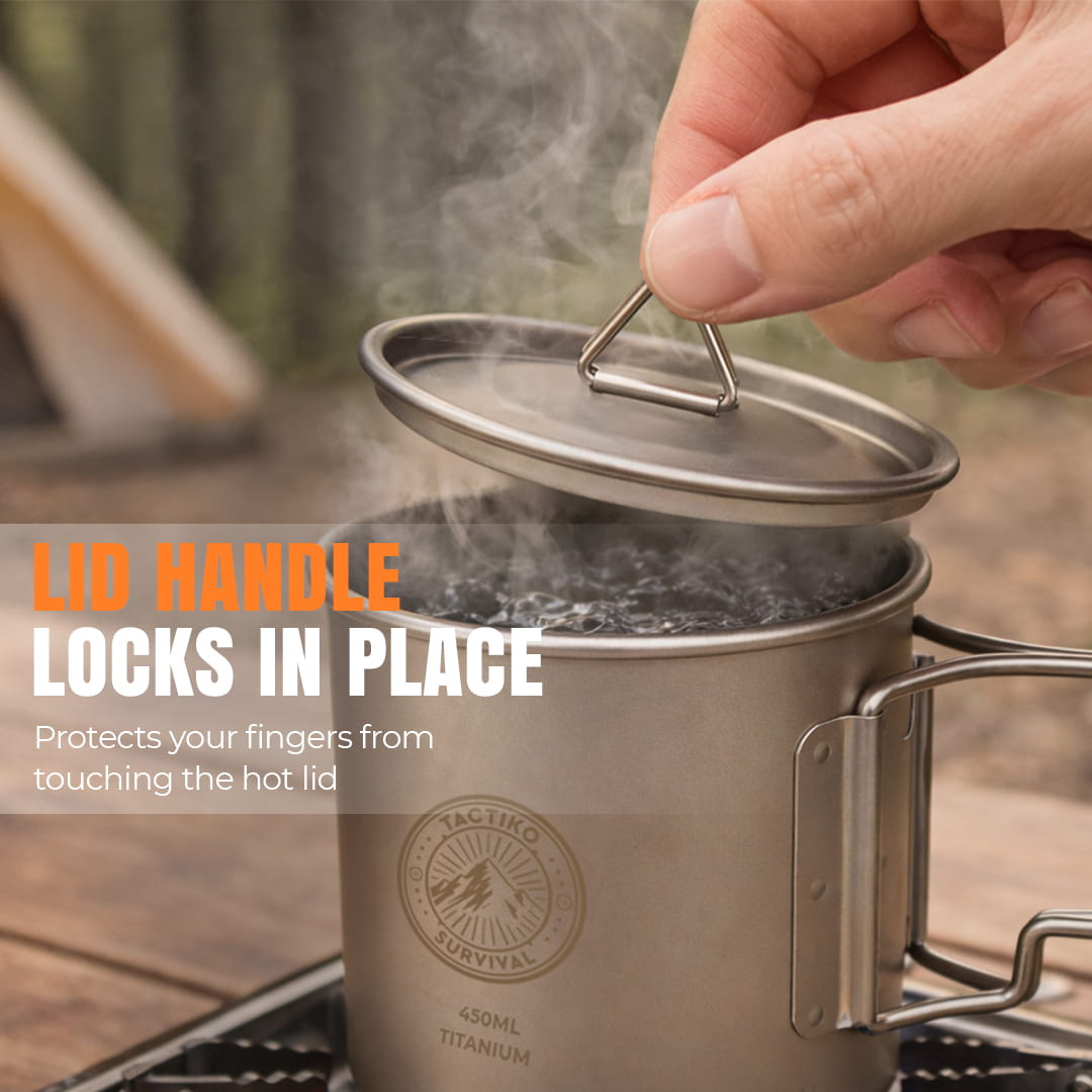 Titanium Camping Mug (450ml)