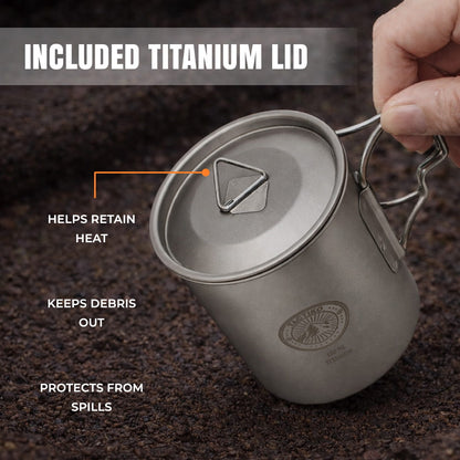 Titanium Camping Mug (450ml)
