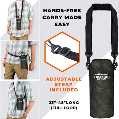 bottle carrier with adjustable strap