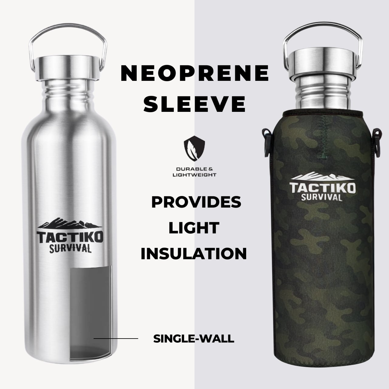 bottle with insulation sleeve