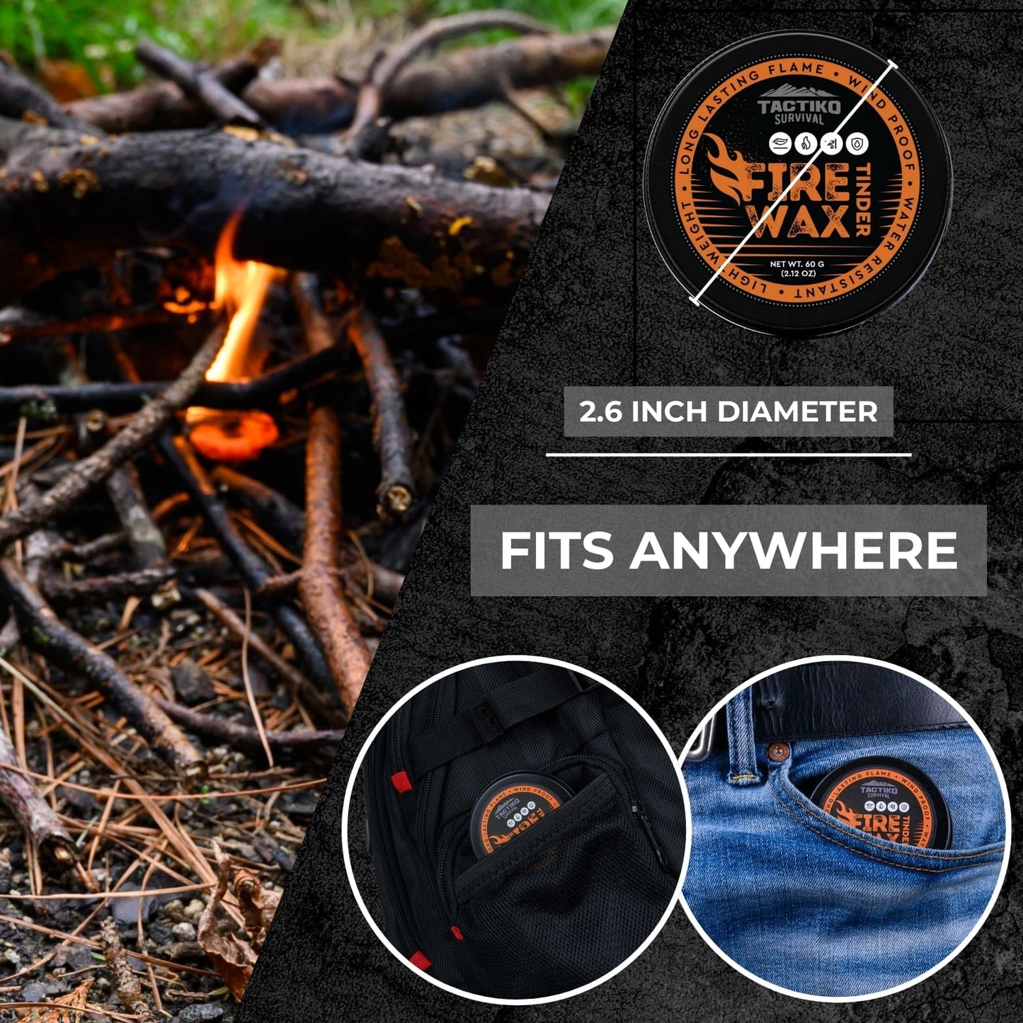 Weather-Resistant Fire Wax Putty