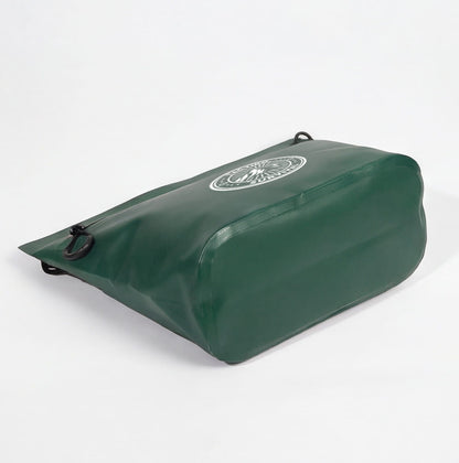 Green waterproof pouch base view
