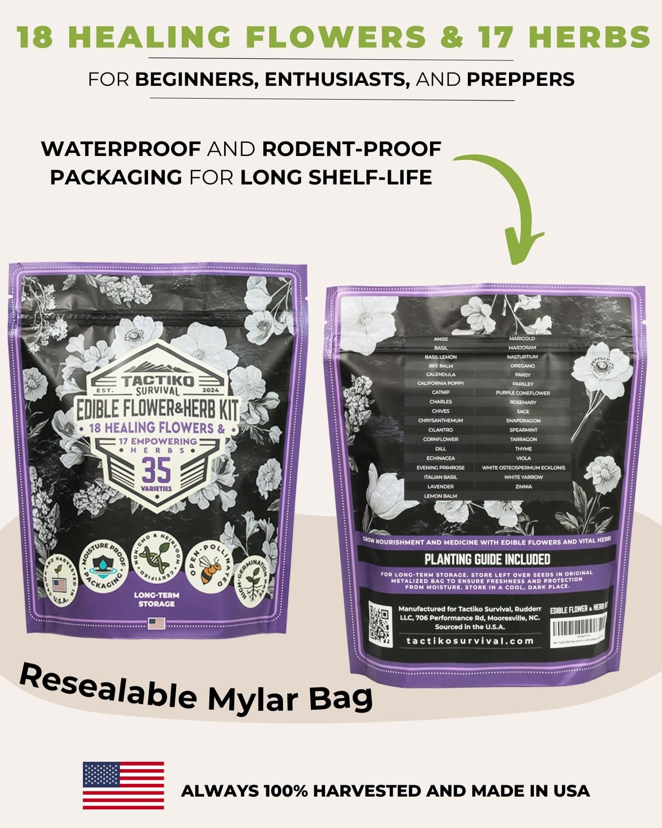 herb seed kit packaging