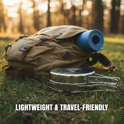 Lightweight camping cookware for travel