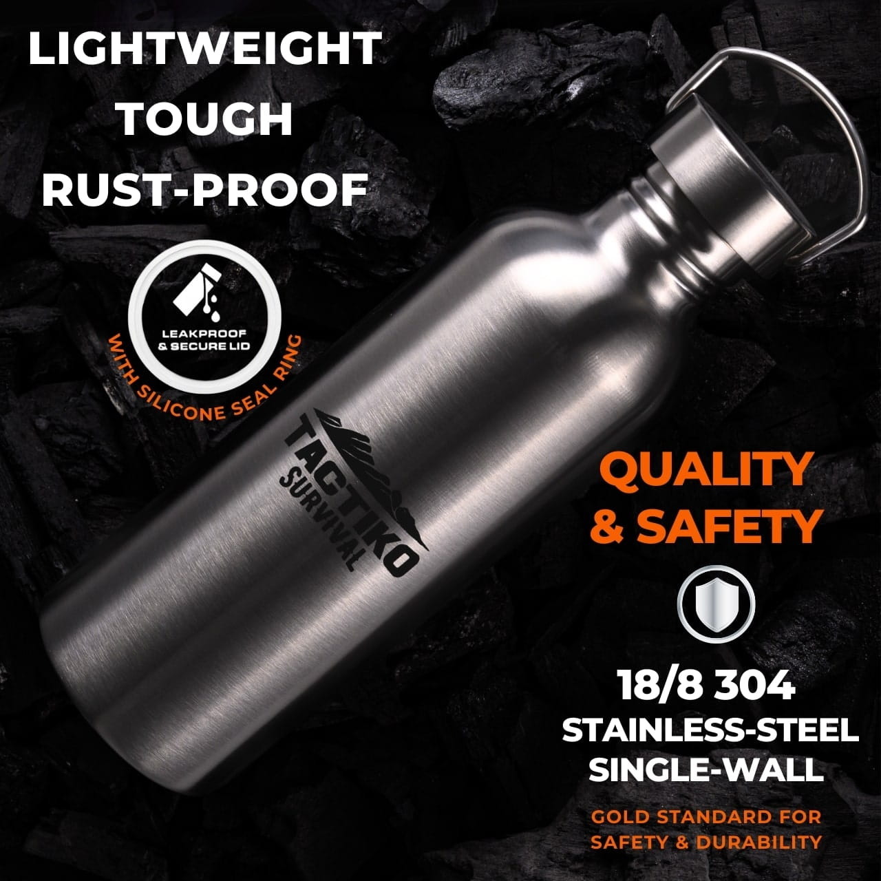 Boil-Safe Stainless Steel Water Bottle (1000ml) - Camo