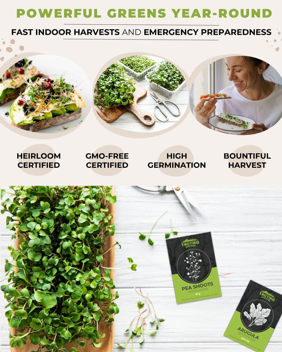 microgreens indoor harvest and use