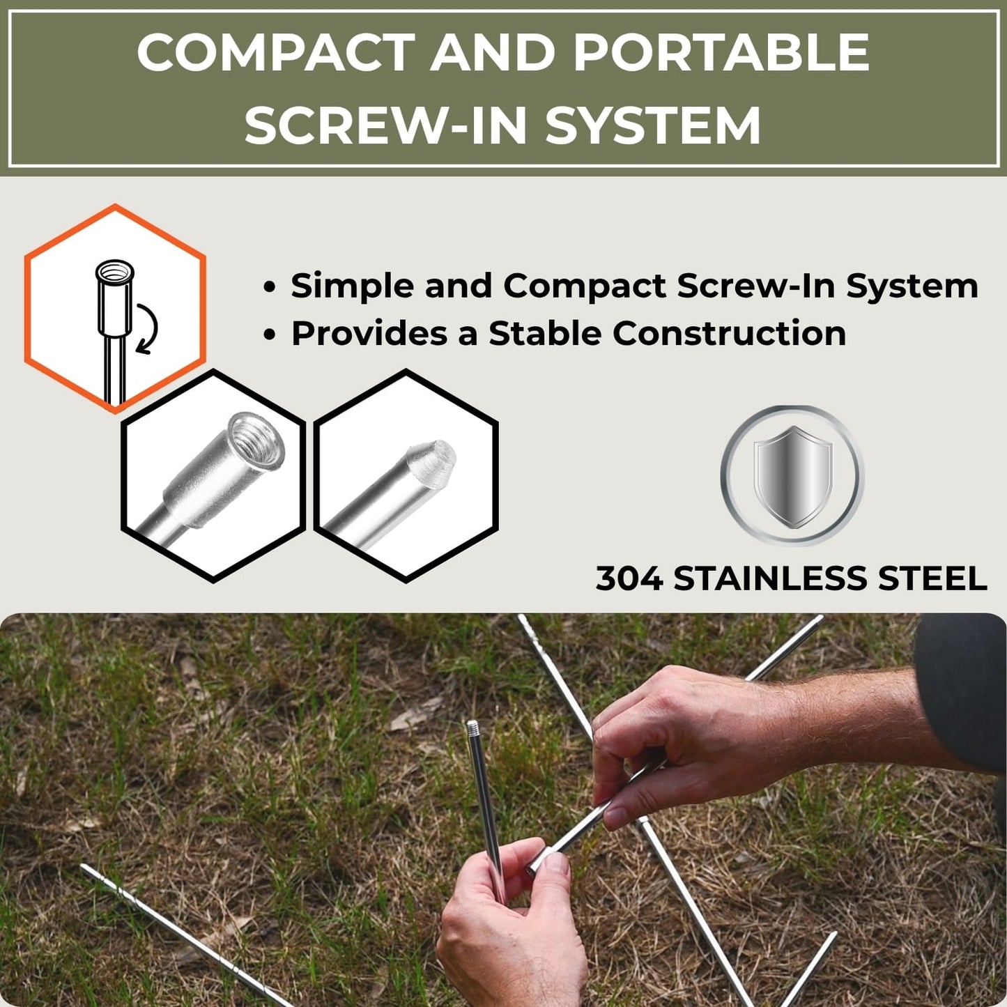 tripod screw in assembly