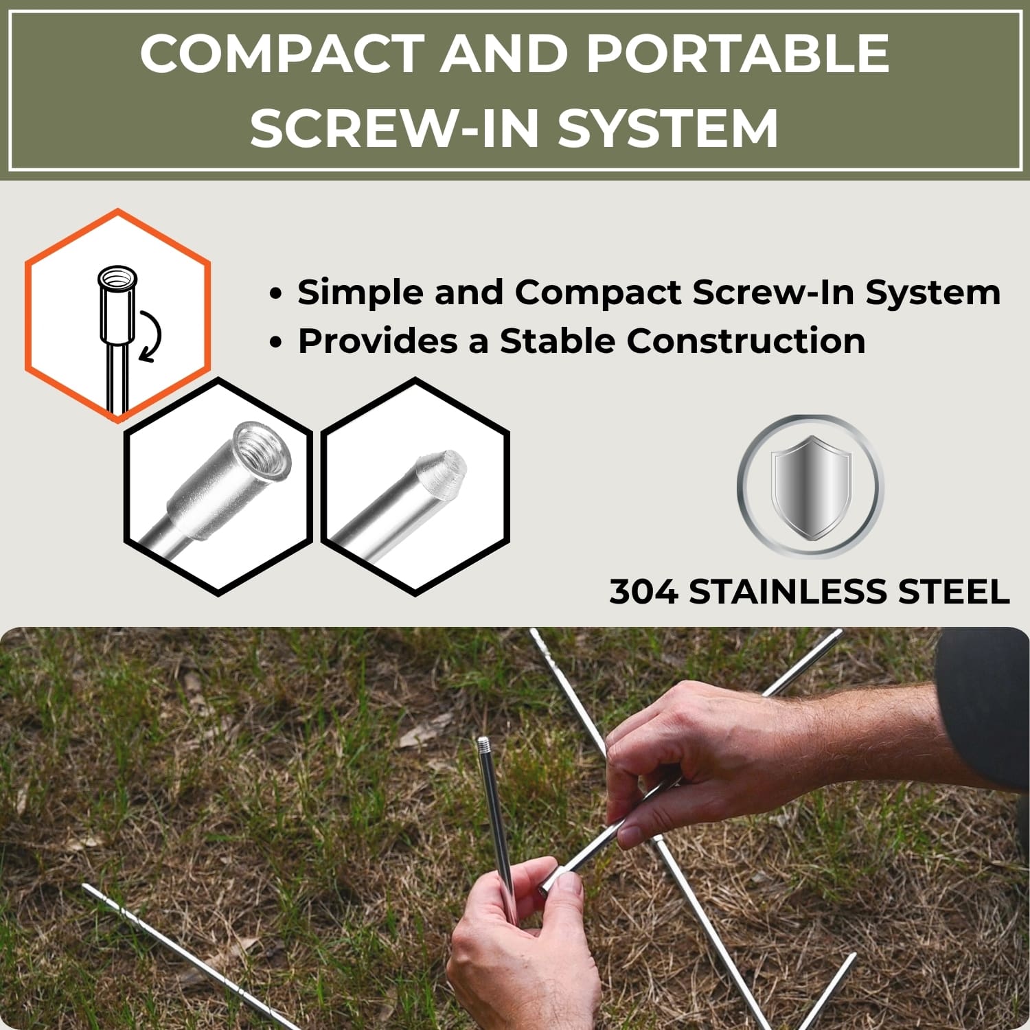 tripod screw in assembly