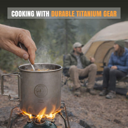 Titanium Camping Mug/Cook Pot (750ml)