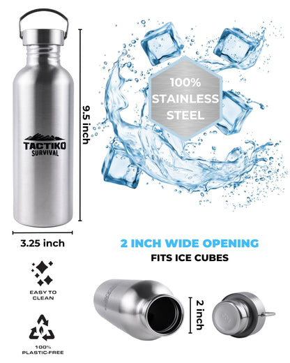 stainless steel bottle wide opening