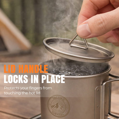 Titanium Camping Mug/Cook Pot (750ml)