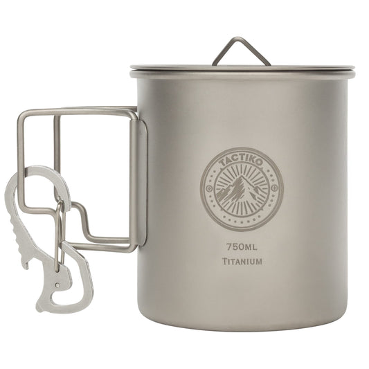 Titanium Camping Mug/Cook Pot (750ml)