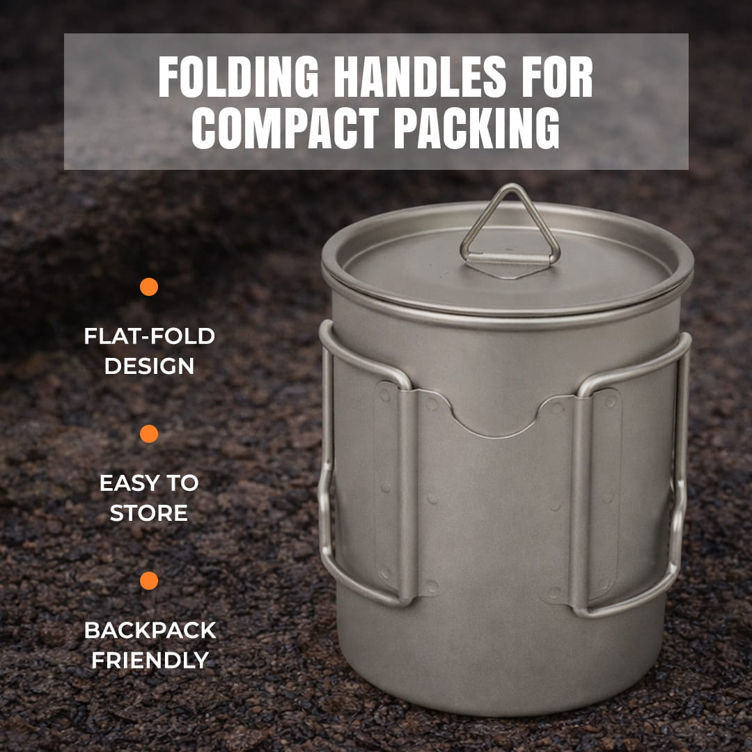 Titanium Camping Mug (450ml)